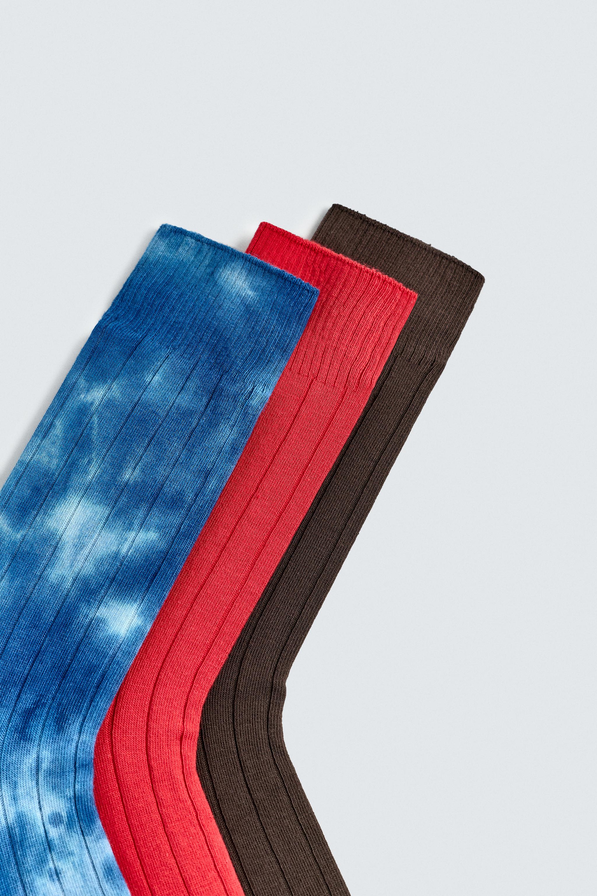 AARON LEVINE X ZARA PACK OF 3 RIBBED SOCKS
